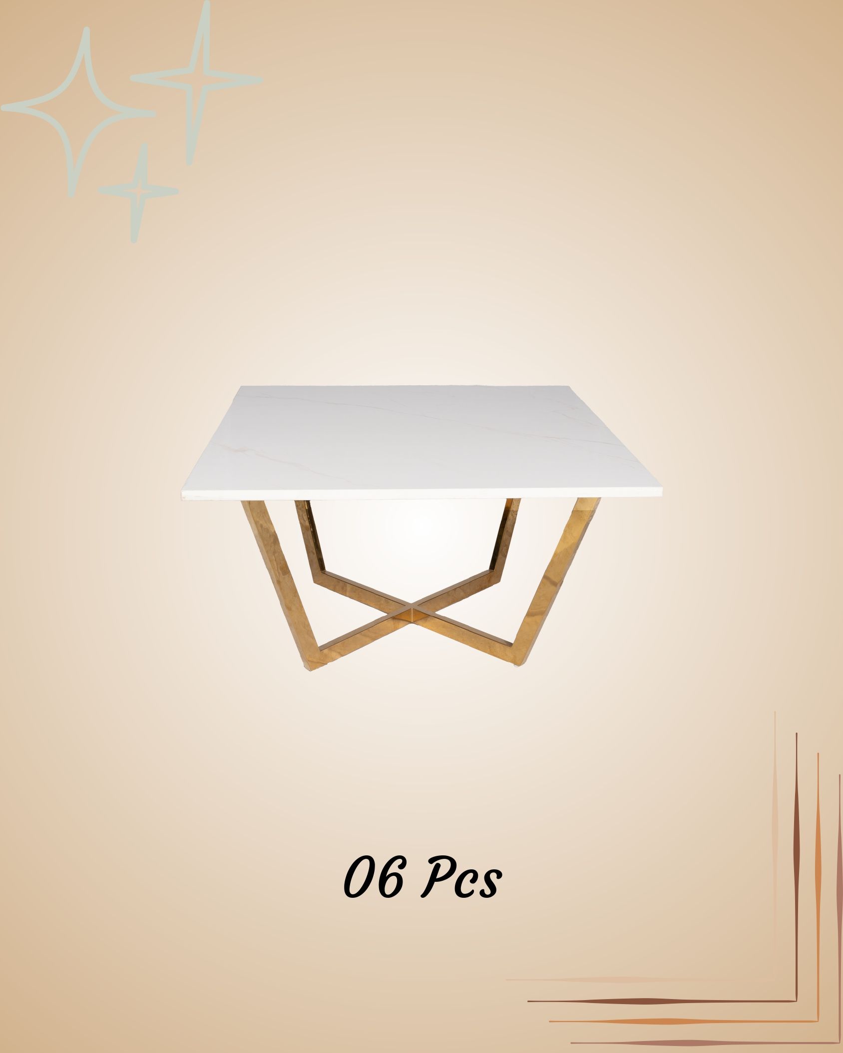 Phagun Decor Co - White Square Centre Table